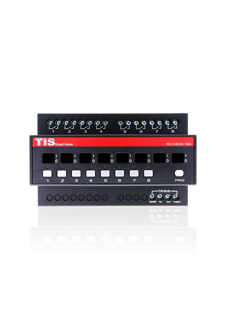 RLY-8Ch-16A Relay 8Ch 16A witch Mechanical Latching Mechanical Switch