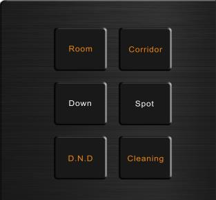 TIS-CLK-6B-1F-BLK Click 6 gang in Single Frame