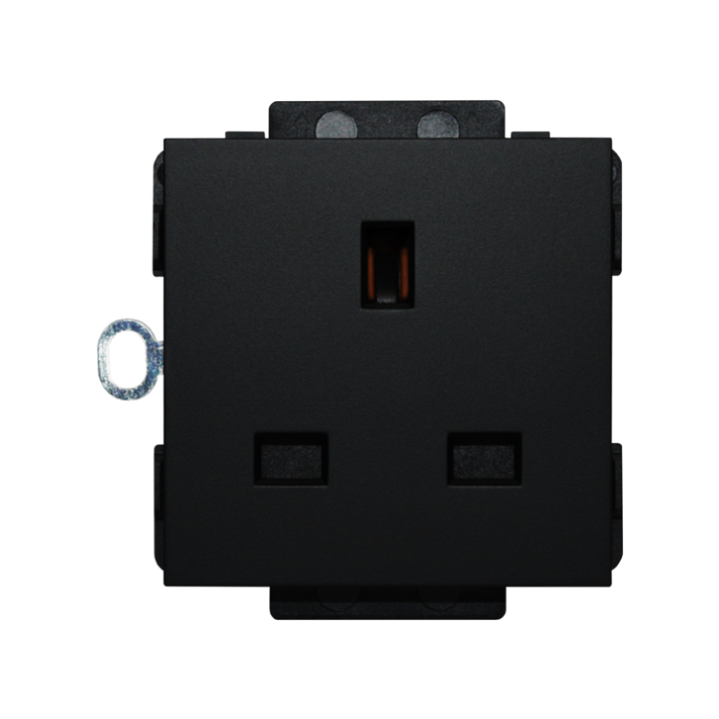 CLK-PLG-UK-BLK 13A,220V  UK socket Black