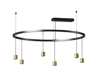 Cirque Ring CRM650F 25W Surface Mounting Black/ White/  Lifud Built out Non Dim on&off