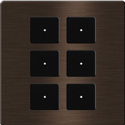 TIS-CLK-6B-1F-GOL Click 6 gang in Single Frame