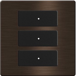 TIS-CLK-3B-1F-GOL Click 3 gang in Single Frame