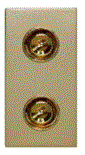 SOL-SPK-TRM-G 1/2 Speaker Gold  Color UK Size