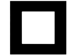 SOL-COV1-GLS-B Black Glass  Cover 1 Gang (copy)